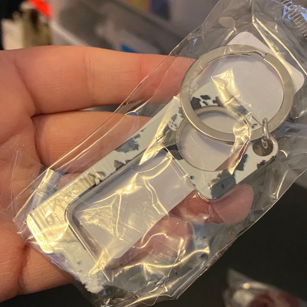 Safety no touch keychain